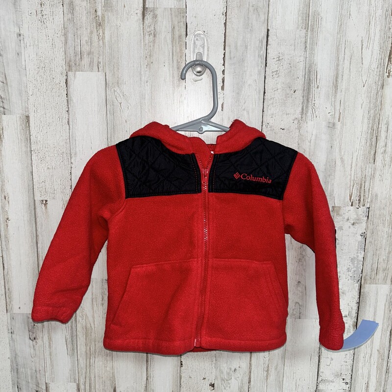 18M Red Fleece Jacket, Red, Size: Boy 12-24m