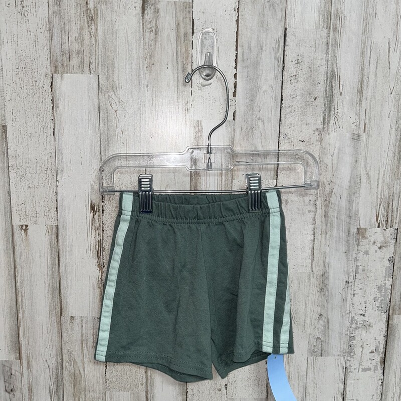 18M Green Cotton Shorts, Green, Size: Boy 12-24m