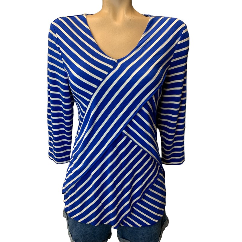 Chicos Stripe S0, Blue/whi, Size: S