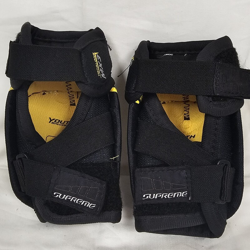 Bauer Supreme TotalOne MX3 Youth Hockey Elbow Guards, Size: Yth Small, pre-owned in great shape