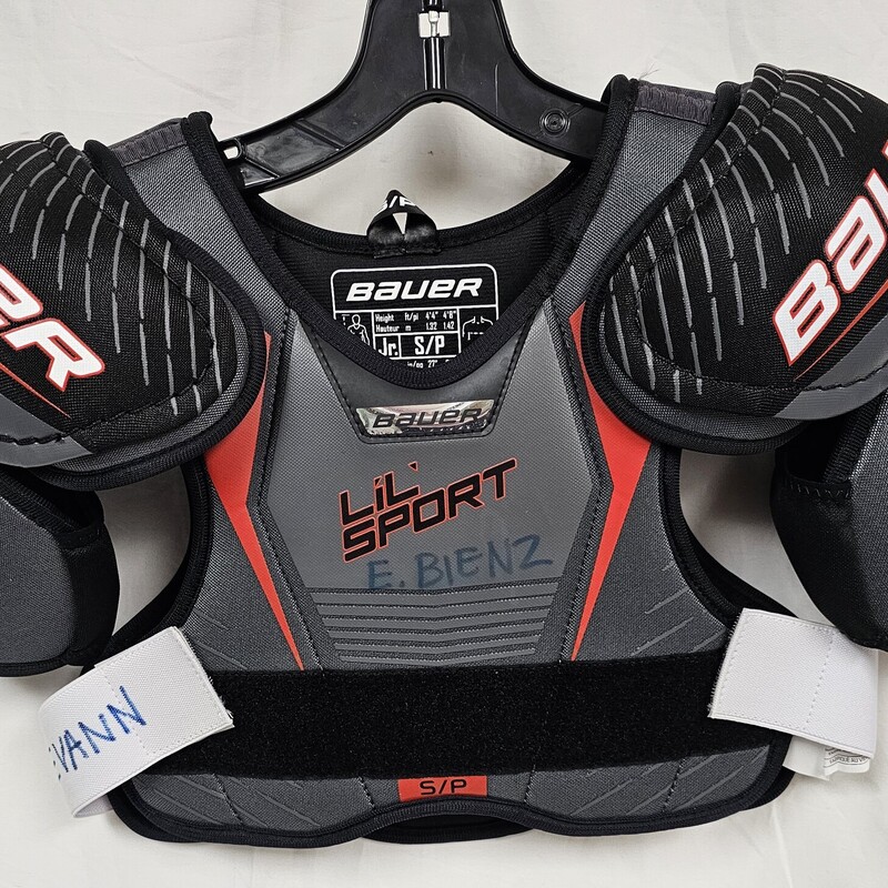 Bauer Lil Sport Hockey Shoulder Pads, Size: Jr Small, pre-owned