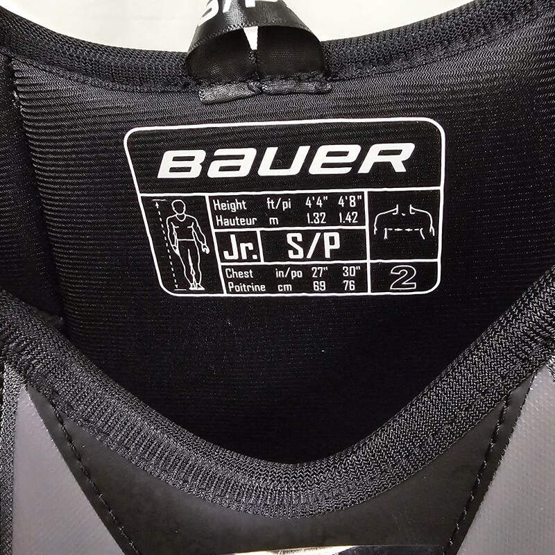 Bauer Lil Sport Hockey Shoulder Pads, Size: Jr Small, pre-owned