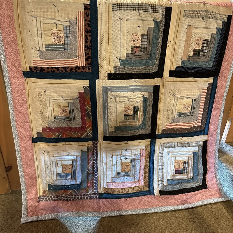 Log Cabin Quilt Hanger