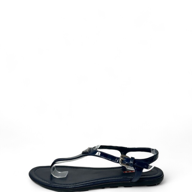 Prada Patent Sandals, Navy, Size: 38.5

Style Code: 3Y5691