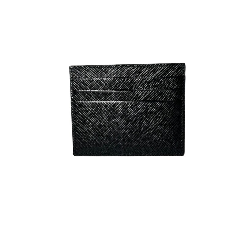 Prada Runway Card Holder, Black, Size: OS

Manufacture Code:107-A