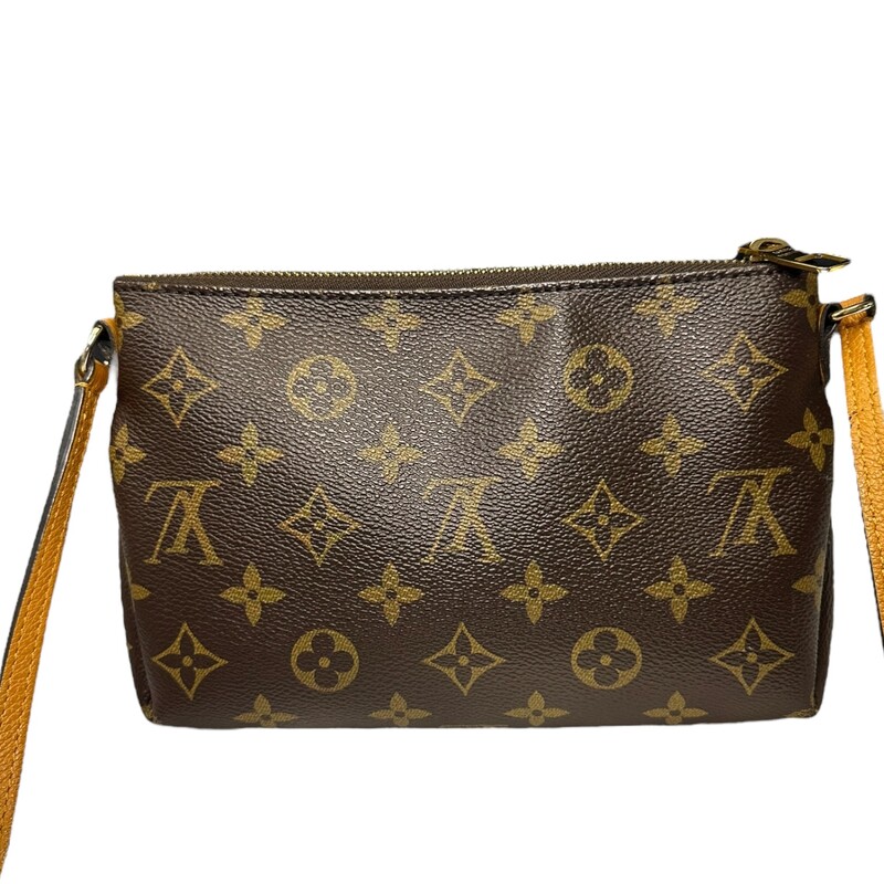 Louis Vuitton Pallas Crossbody Saffron<br />
<br />
Date Code: AR1188<br />
<br />
Dimensions:<br />
Base length: 7.50 in<br />
Height: 5.00 in<br />
Width: 1.50 in<br />
Drop: 19.50 in