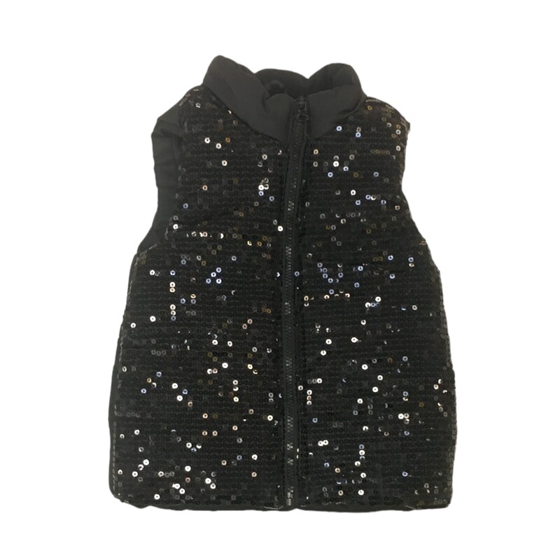 Vest (Black Sequins)