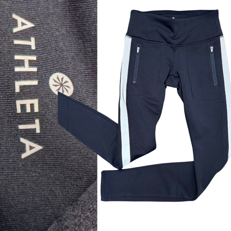 New Athleta Street to Summit Tights
With Reflective Details
Navy and Gray
Size: XXS
Retails for $98.00