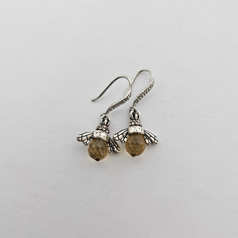 Bumblebee Dangles, Silver, Size: Wire