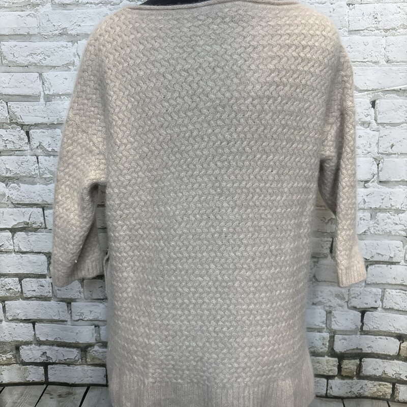 Garnet Hill  Cashmere, Beige, Size: Large