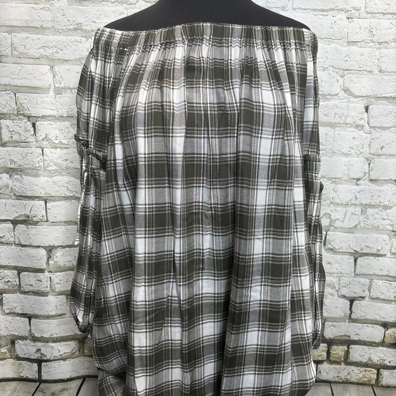 Max Studio, Plaid, Size: Large