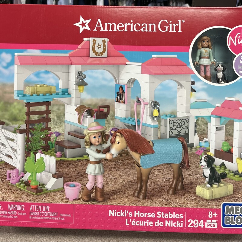 AG Mega Blocks Nickis Horse Stables , Multi, Size: 8Y+
NEW