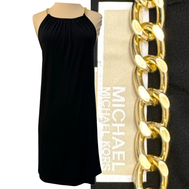 NEW Michael Kors Midi Dress
Chain Detail
Color: Black
Size: Medium