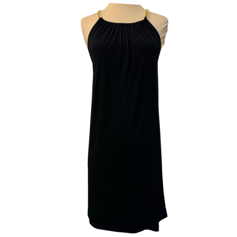 NEW Michael Kors Midi Dress<br />
Chain Detail<br />
Color: Black<br />
Size: Medium