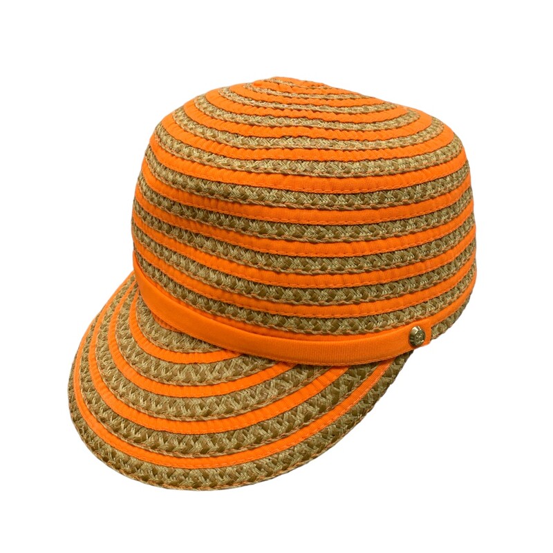 Eric Javits Hat, Orange/b, Size: None