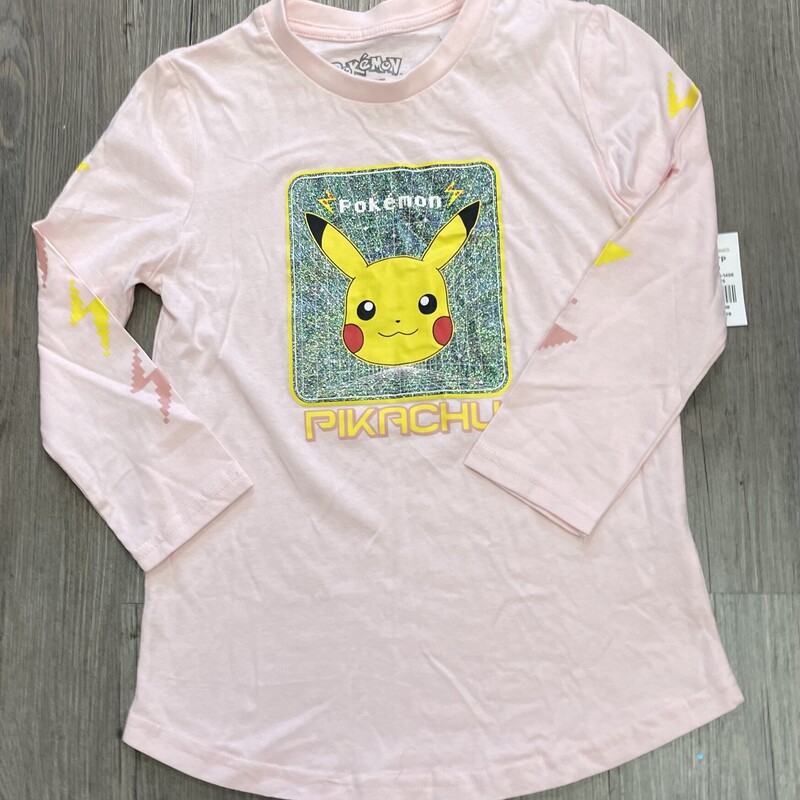 Pokemon LS Tee, Pink, Size: 6Y
NEW