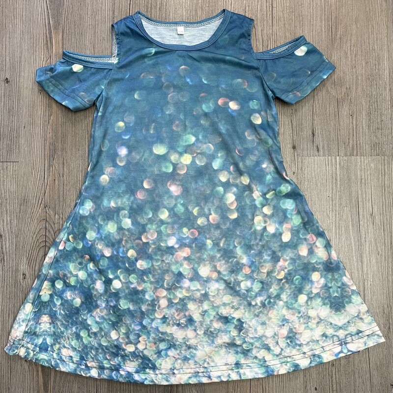 Open Shoulder SL Dress, Multi, Size: 6Y