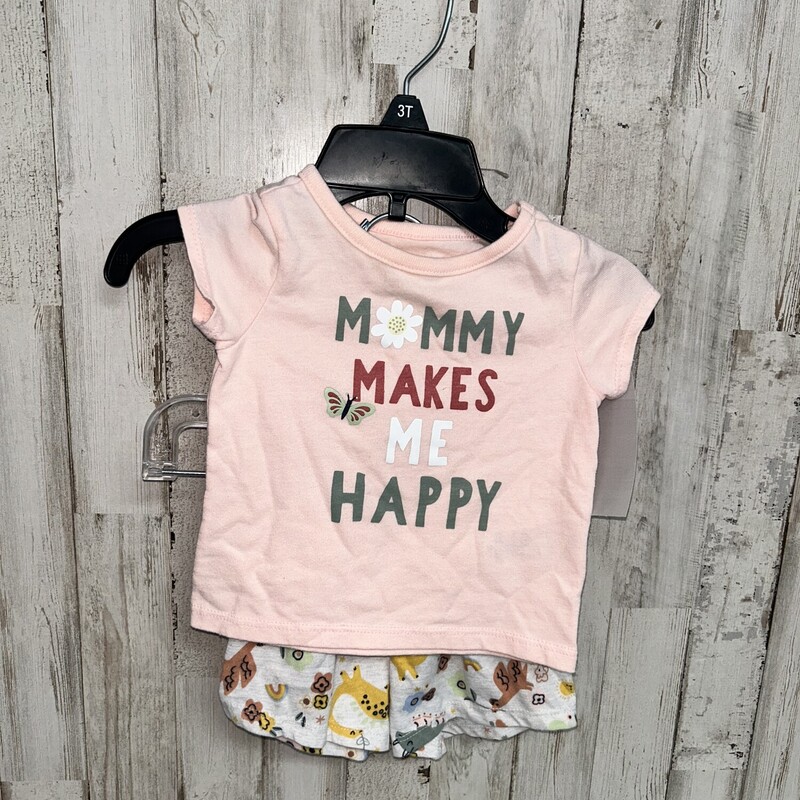 0/3M 2pc Mommy Makes Me H, Pink, Size: Girl NB-3m