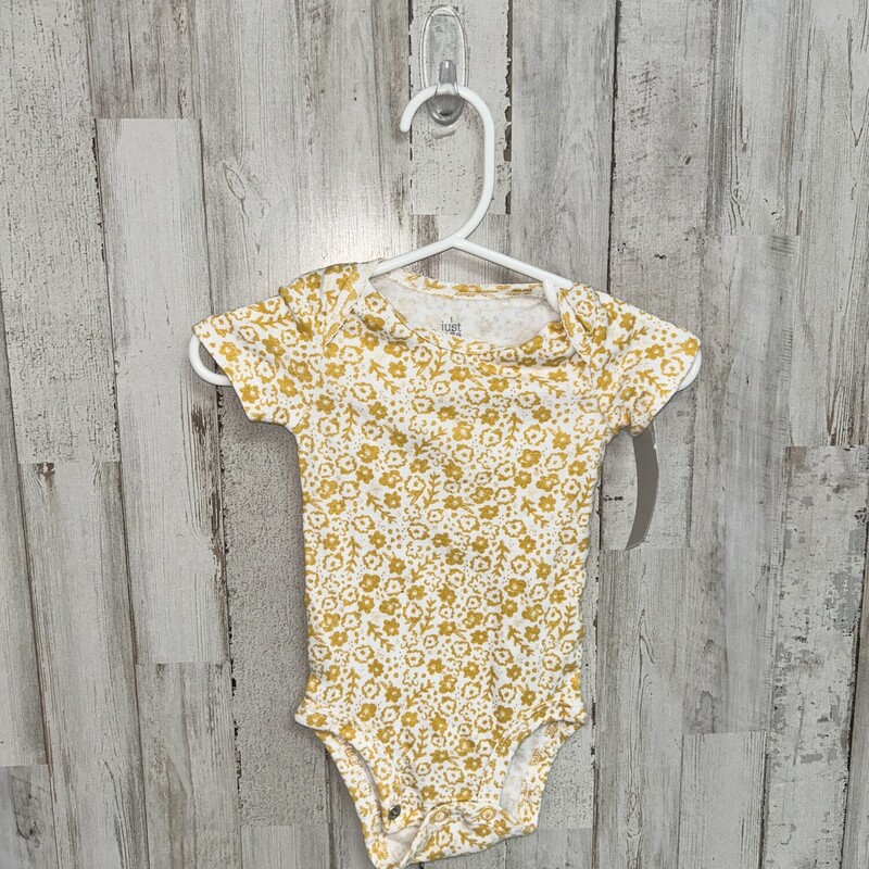 3M Yellow Floral Print On, White, Size: Girl NB-3m