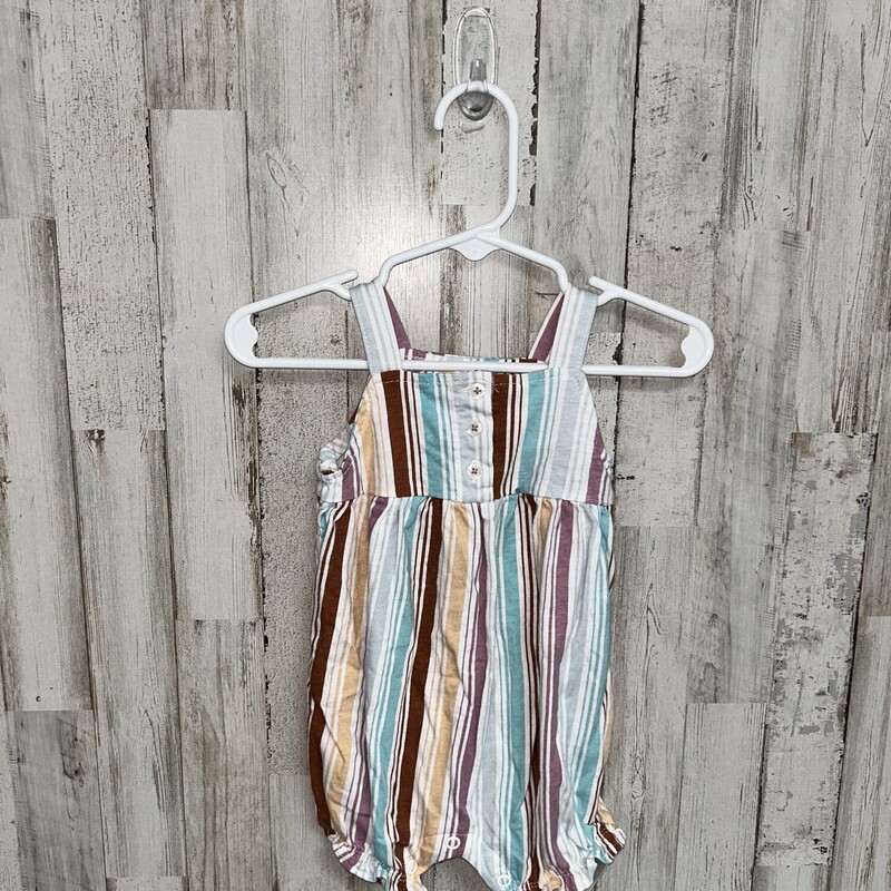 6M Purple Stripe Romper