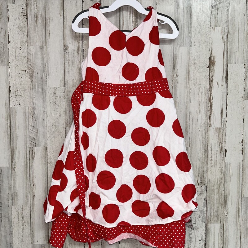 6X Red Polka Dot Dress