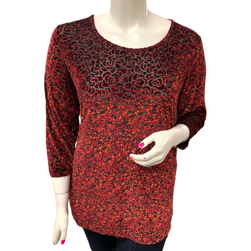 Allison Daley, Red/blk, Size: XL