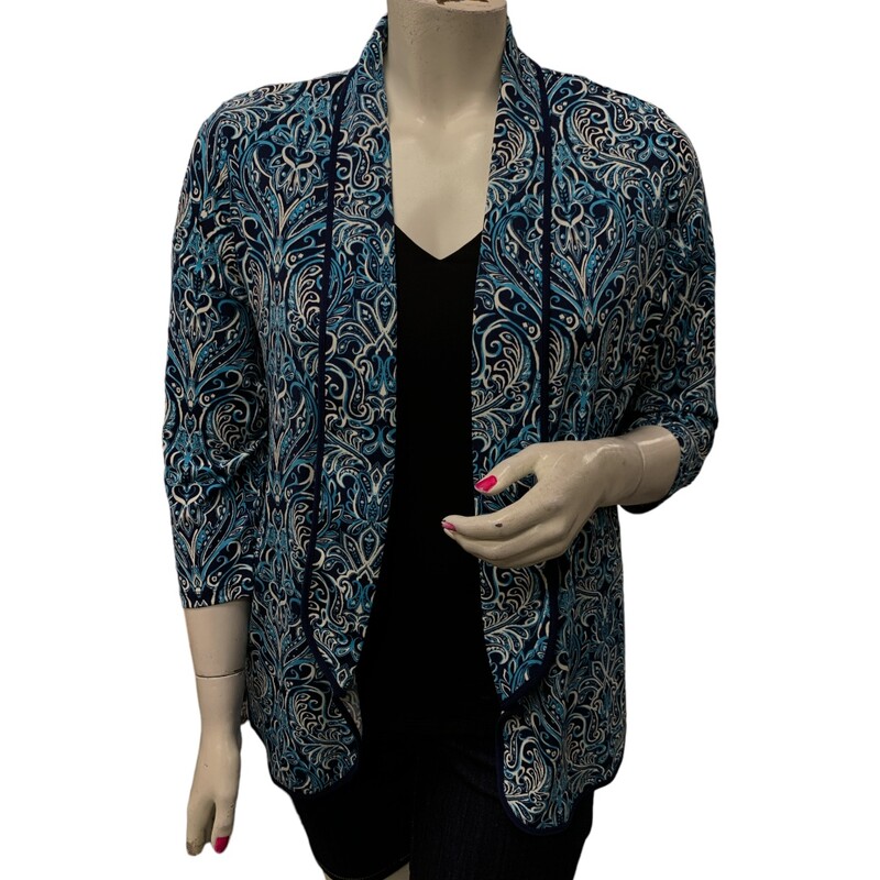 Tanjay Cardi, Blue/whi, Size: Xl