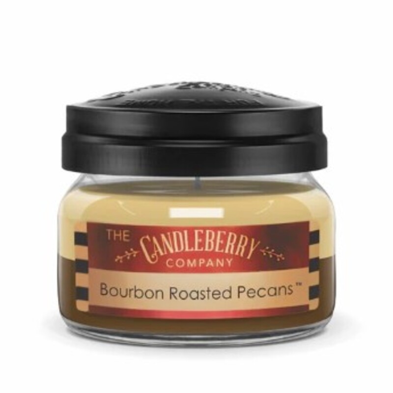 Bourbon Roasted Pecans Candle
Tan 10 oz/65hr
 A quaint aroma of sugared, Bourbon basted pecans caramelizing to a sweet, desert-worthy perfection.  This fragrance is absolutely identical to the smell of real Bourbon roasted pecans at the Kentucky Bourbon Festival!