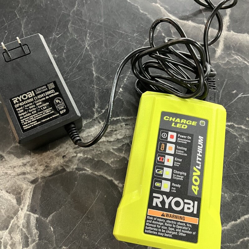 Charger, Ryobi, Size: 40V