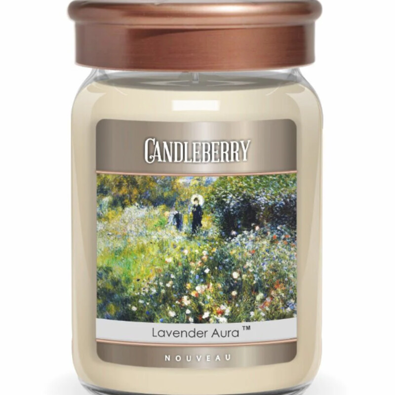 Lavender Aura Candle
White
Size: 26oz/120Hr
Creamy vanilla, wild lavender, and a sea of freesia, creating a percussion fragrance across the countryside.
Top: Juniper Berries, Bergamot, Violet
Middle: French Lavender, Vanilla Cream
Base: Patchouli, Wood, Musk