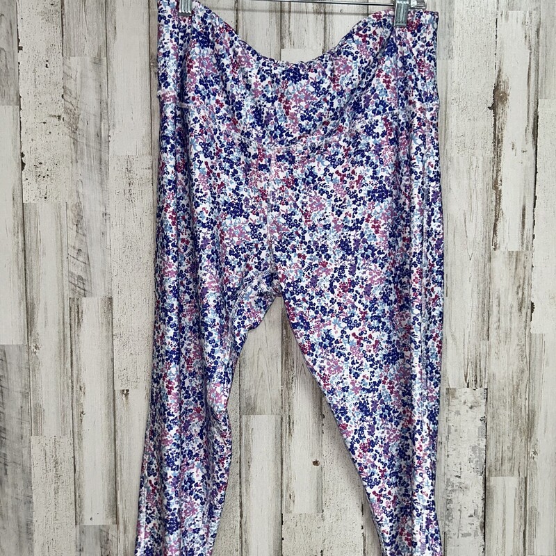 1X Purple Floral Leggings