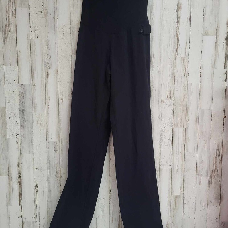 M Black Button Pants