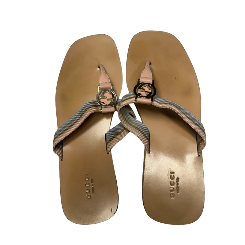 Gucci Lifford Sandals Tan<br />
<br />
Size: 38.5<br />
Marks shown in photos