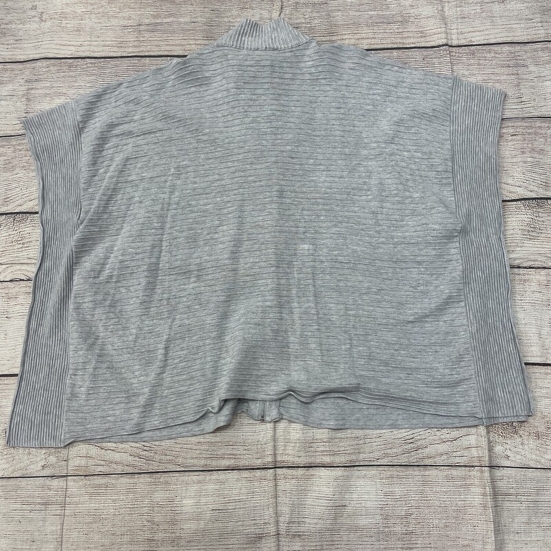 Jones Jacket/Poncho zip up the front longer style  grey, Size: L/XL