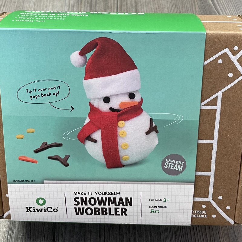 Snowman Wobbler, Multi, Size: 3Y+
NEW!