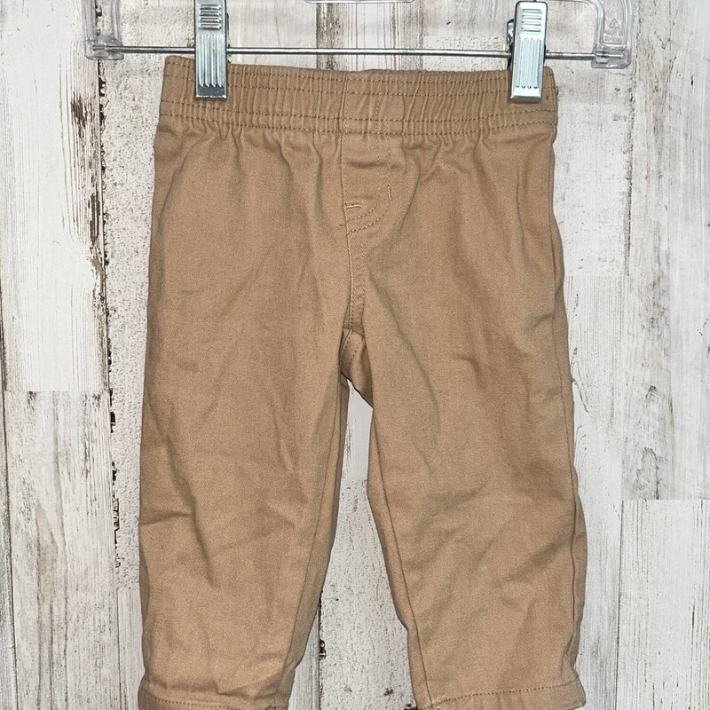 0/3M Tan Pull On Pants, Tan, Size: Boy 0-9m