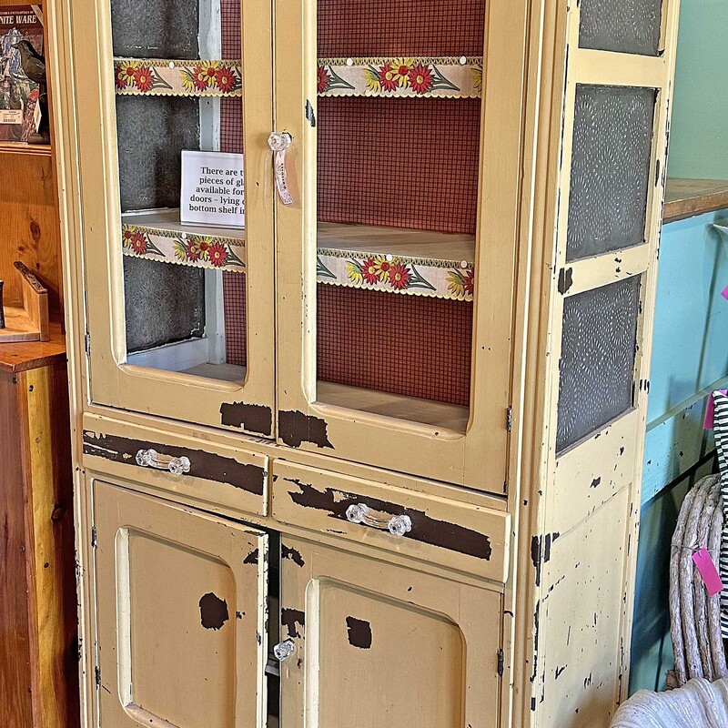 Gold Punched Tin Cupboard