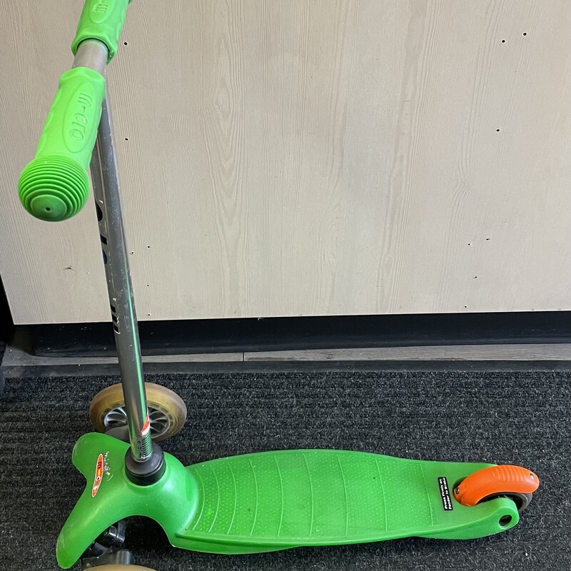 Mini Micro Scooter, Green, Size: 2-5Y