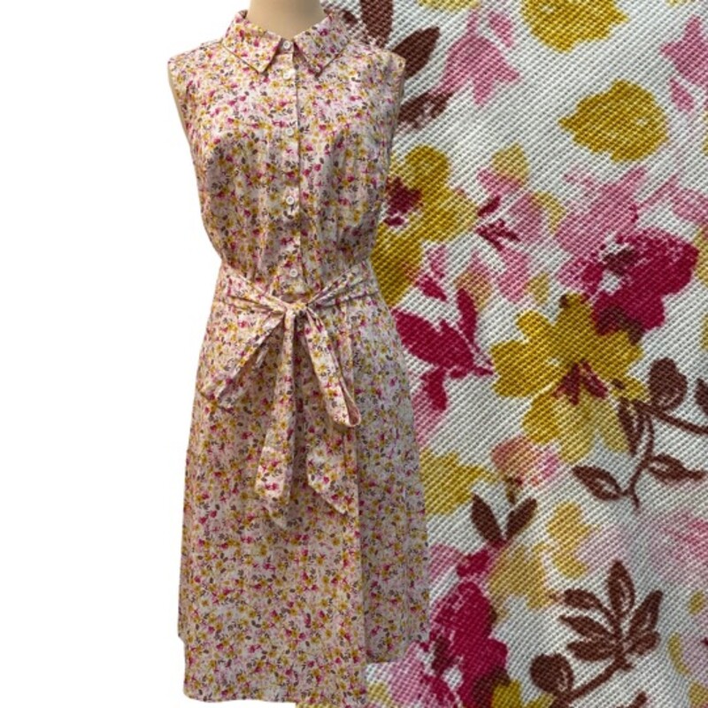 NEW Torrid Floral Dress
Cotton Blend
Belted Waist
Pink, White, Brown and Yellow
Size: 2X