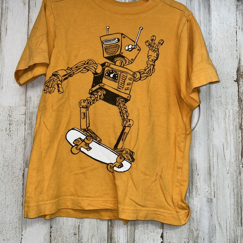 4 Yellow Robot Tee