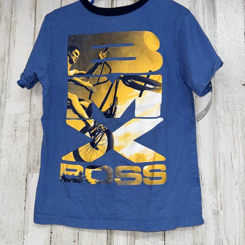 5/6 Blue BMX Boss Tee, Blue, Size: Boy 5-8