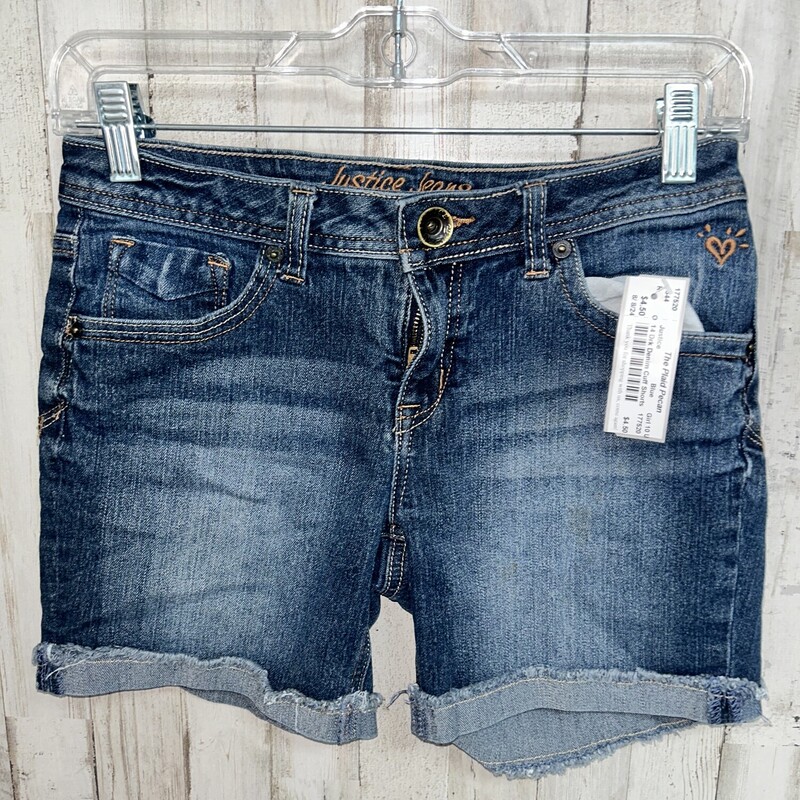 14 Drk Denim Cuff Shorts