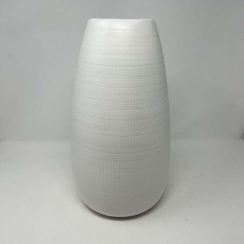 Large Ceramic Vase, Cream, Size: 15in