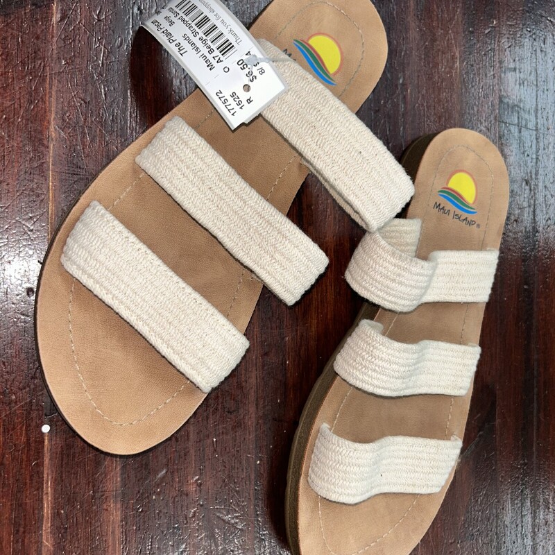 A7 Beige Strapped Sandals