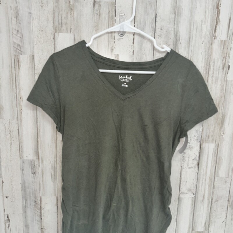 M Olive Maternity Tee, Green, Size: Maternity