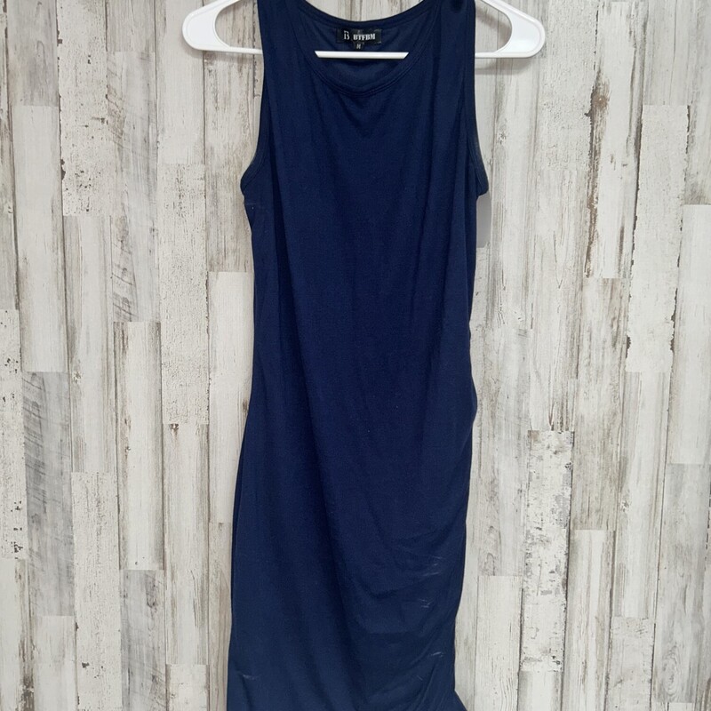 M Navy Tank Scrunch Dress