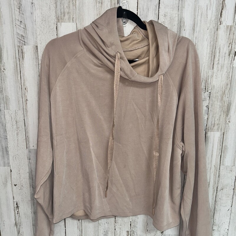 XL Tan Drawstring Hoodie