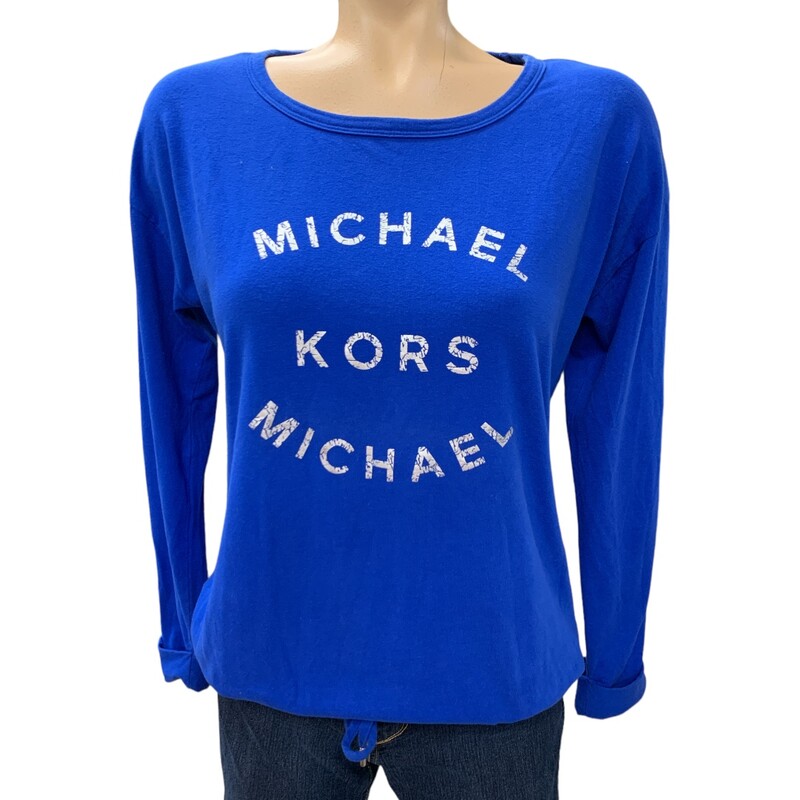 Michael Kors Top LS, Blue, Size: Xs