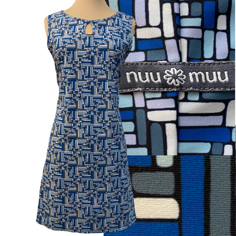 Nuu Muu Active Dress
Puzzle 2019 Pattern
Keyhole Detail In Front
Colors:  Blue, White, Lilac and Gray
Size: XL