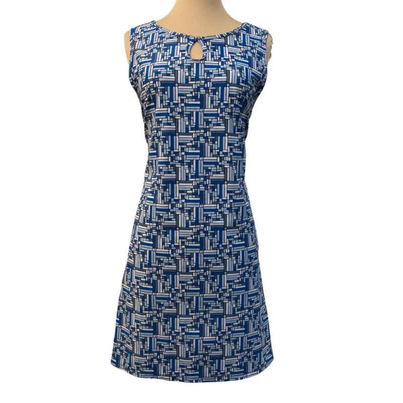 Nuu Muu Active Dress<br />
Puzzle 2019 Pattern<br />
Keyhole Detail In Front<br />
Colors:  Blue, White, Lilac and Gray<br />
Size: XL